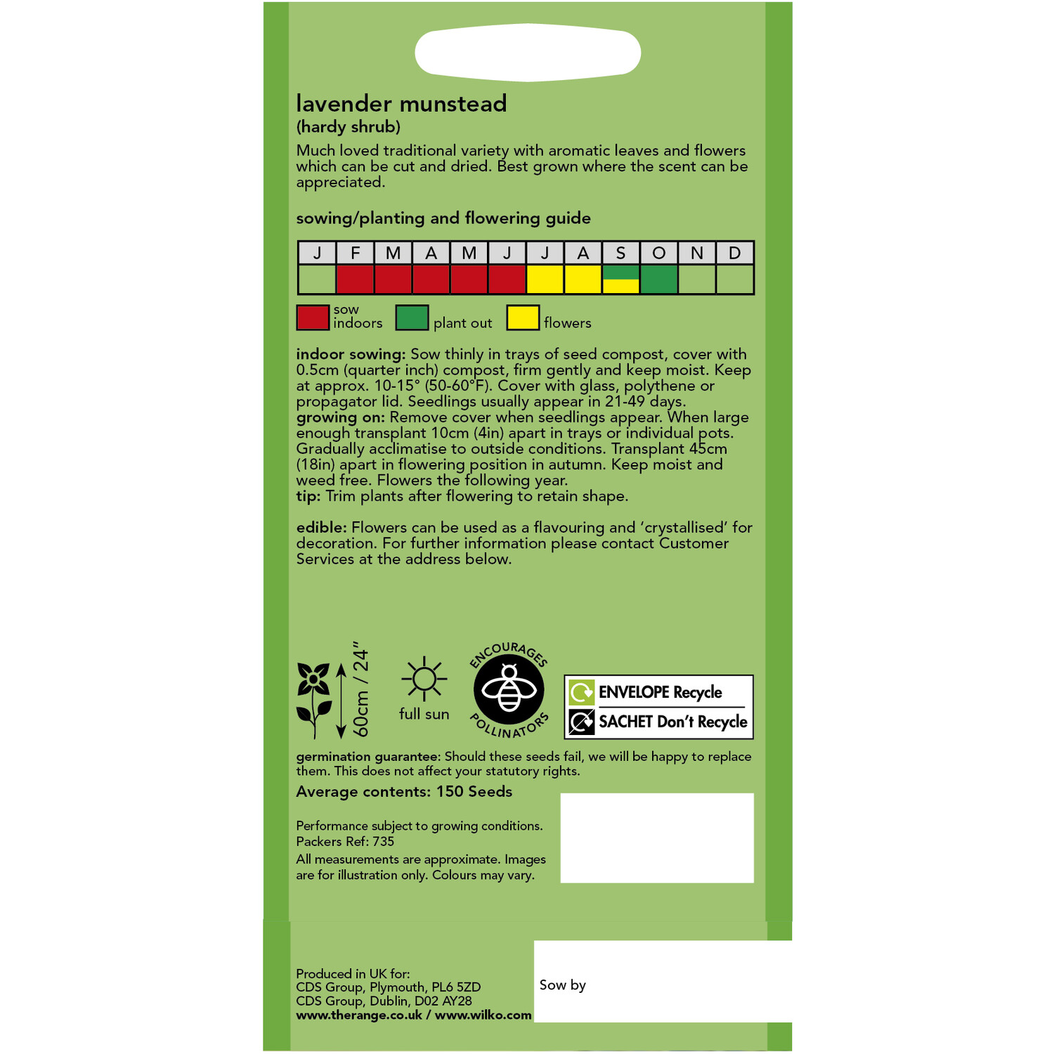 Wilko Lavender Munstead Seeds Image 2