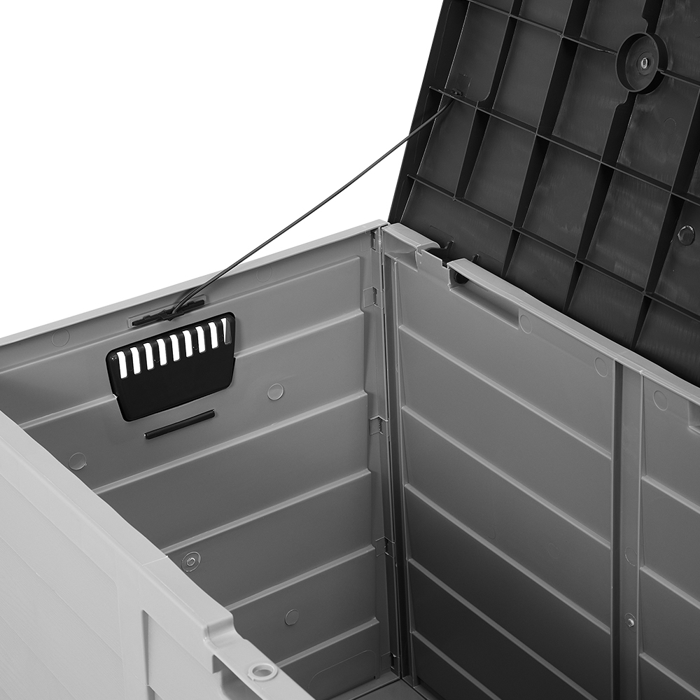 Living and Home 290L Grey Top Garden Storage Box Image 5