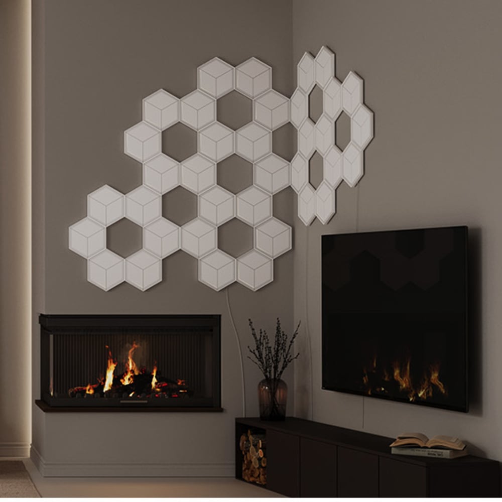 Govee Glide RGBIC LED Smart 3D Hexagon Ultra Light Panel 7 Pack Image 6