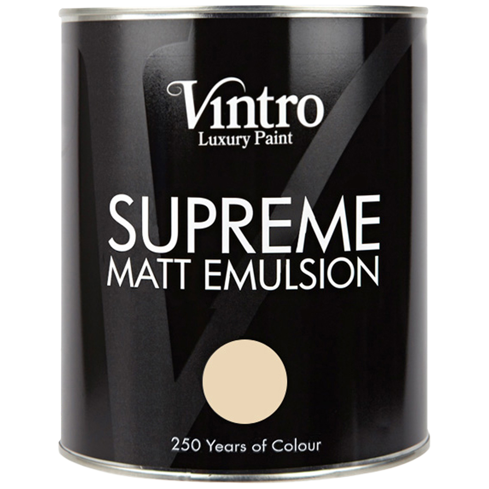 Vintro Paint Old Lace Matt Emulsion Interior Paint 1L Image 2