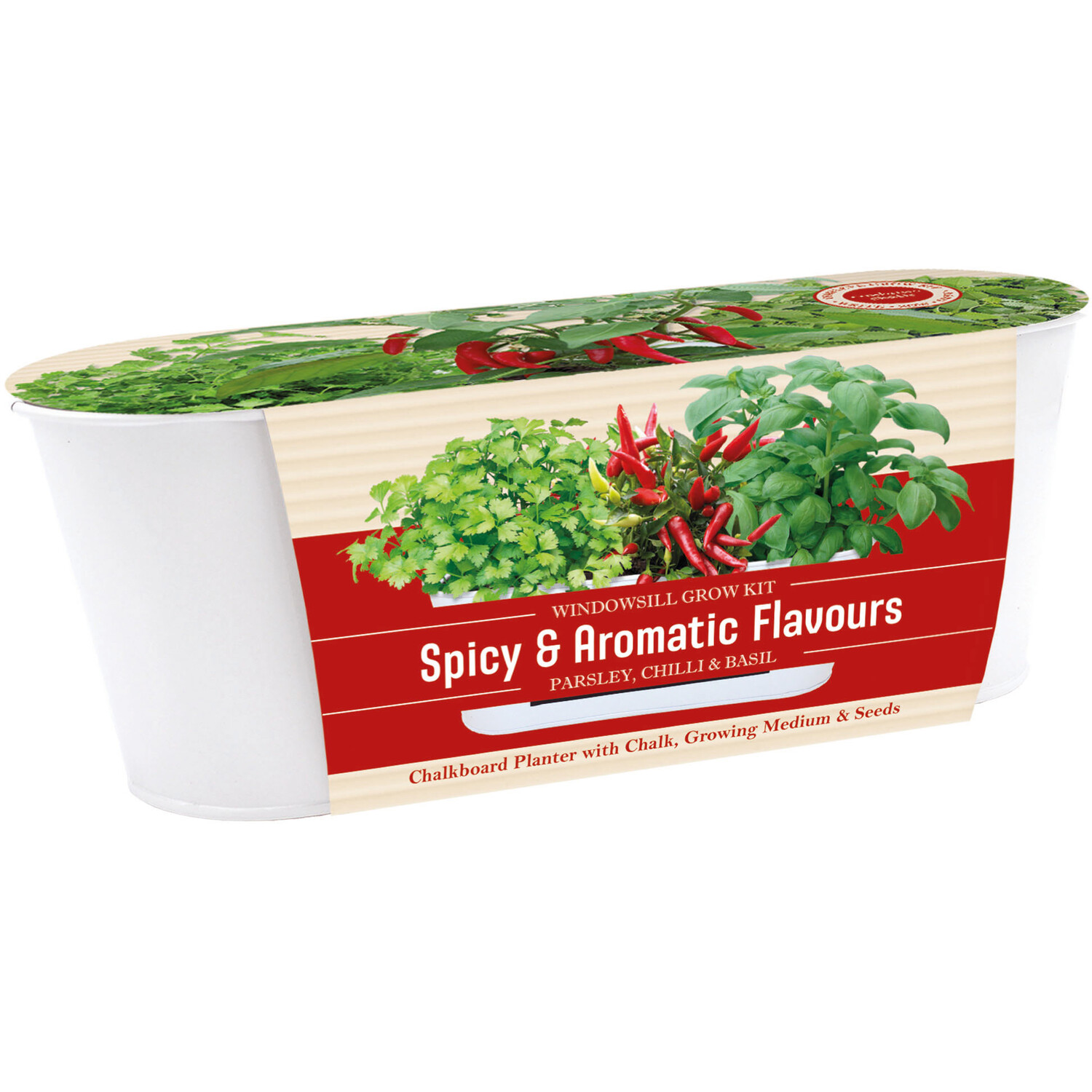Indoor Flavour Spicy and Aromatic Grow Set - White Image 1