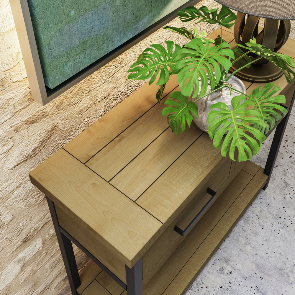 FWStyle Lowry Industrial Console Hall Table Image 4