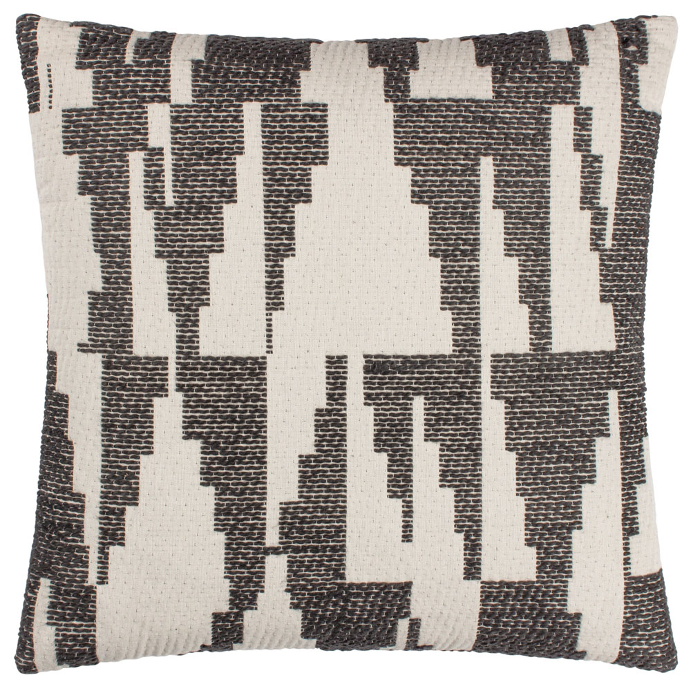 Hoem Ibizia Black Abstract Cushion Image 1