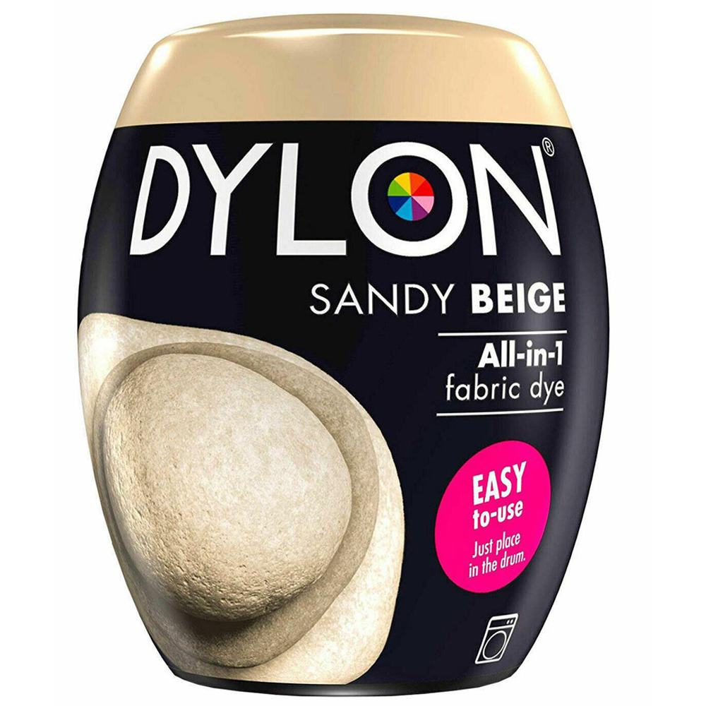 Dylon Sandy Beige Washing Machine Fabric Dye Pod 350g 3 Pack Image 2