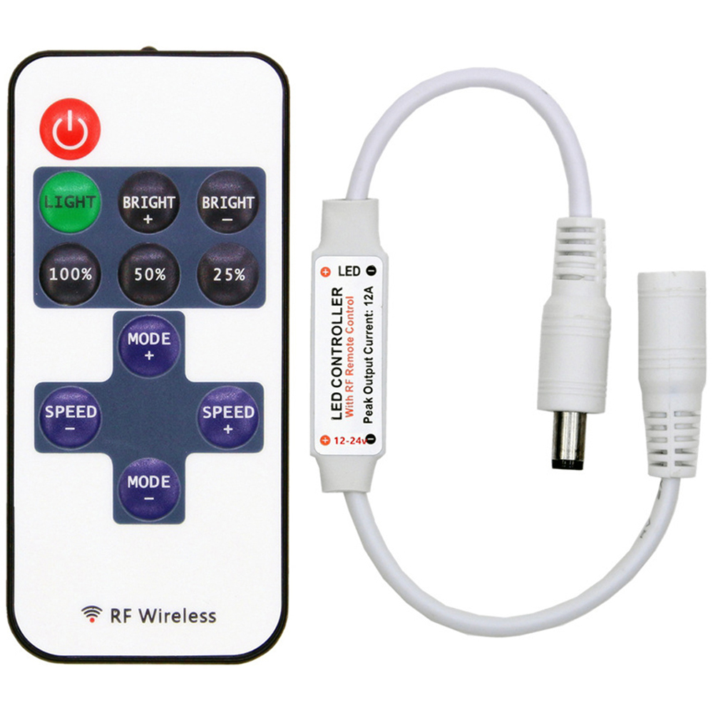 ENER-J 11 Key Single Colour RF Mini Dimming Remote Control Image 1