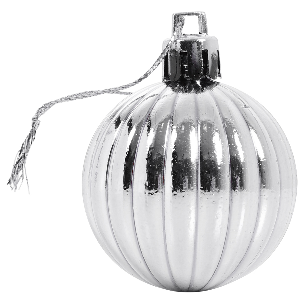 Living and Home Silver Bauble 36 Pack Image 7