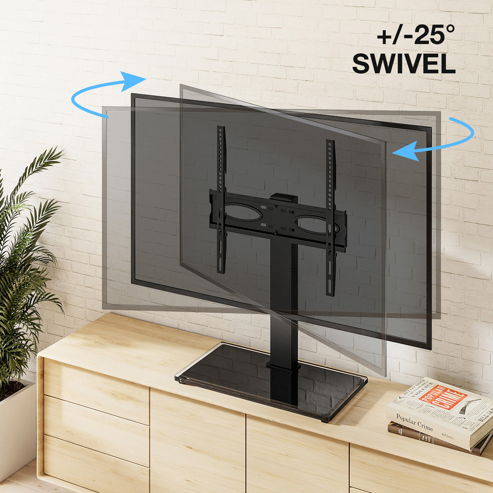 TTAP Black Tabletop TV Stand Image 4