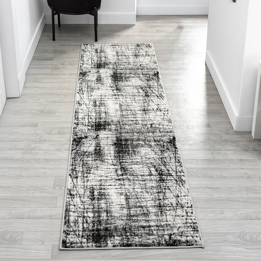 Desire Rugs Obsidian Grey Oblique Abstract Rug 200 x 290cm Image 6