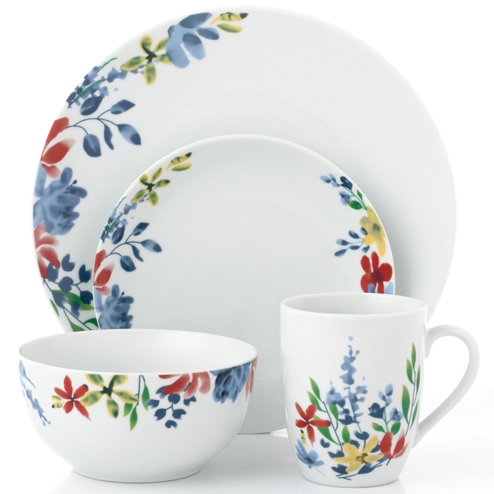 Waterside Watercolour Floral 16 Piece Dinner Set Image 3