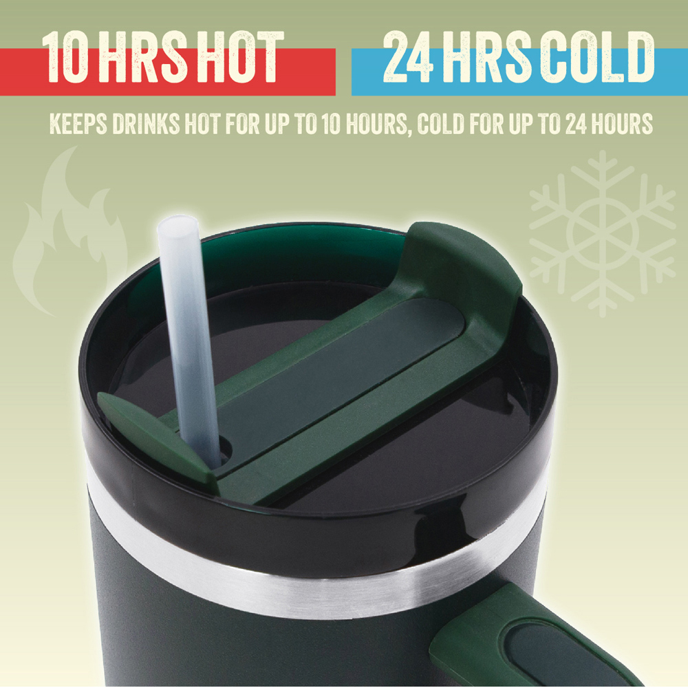 Milestone Camping Evergreen Insulated Travel Tumbler 1L Image 6