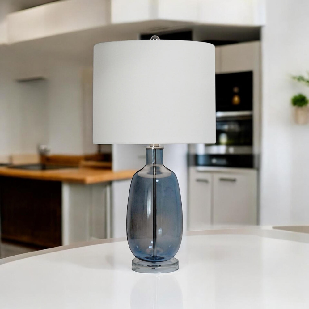 Acacia Home White Ceramic Table Lamp 62cm Image 2