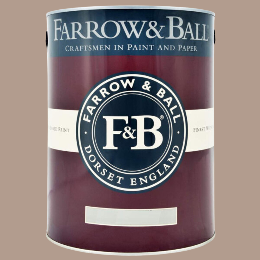 Farrow & Ball Interior Wood and Metal 28 Dead Salmon Flat Eggshell Paint 5L Image 2