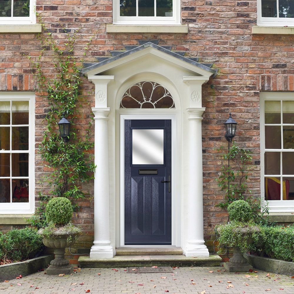 Crystal-Direct Eaton Blue GRP Clear Glass Left Hand Open Front Door 2090 x 920mm Image 2