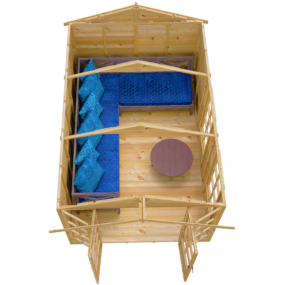 Shire Delmora 8 x 12ft Double Door Traditional Summerhouse Image 4