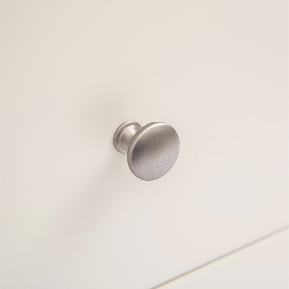 Cabinet Bits Maggiori 6 Drawer White Chrome Knob Chest of Drawers Image 7