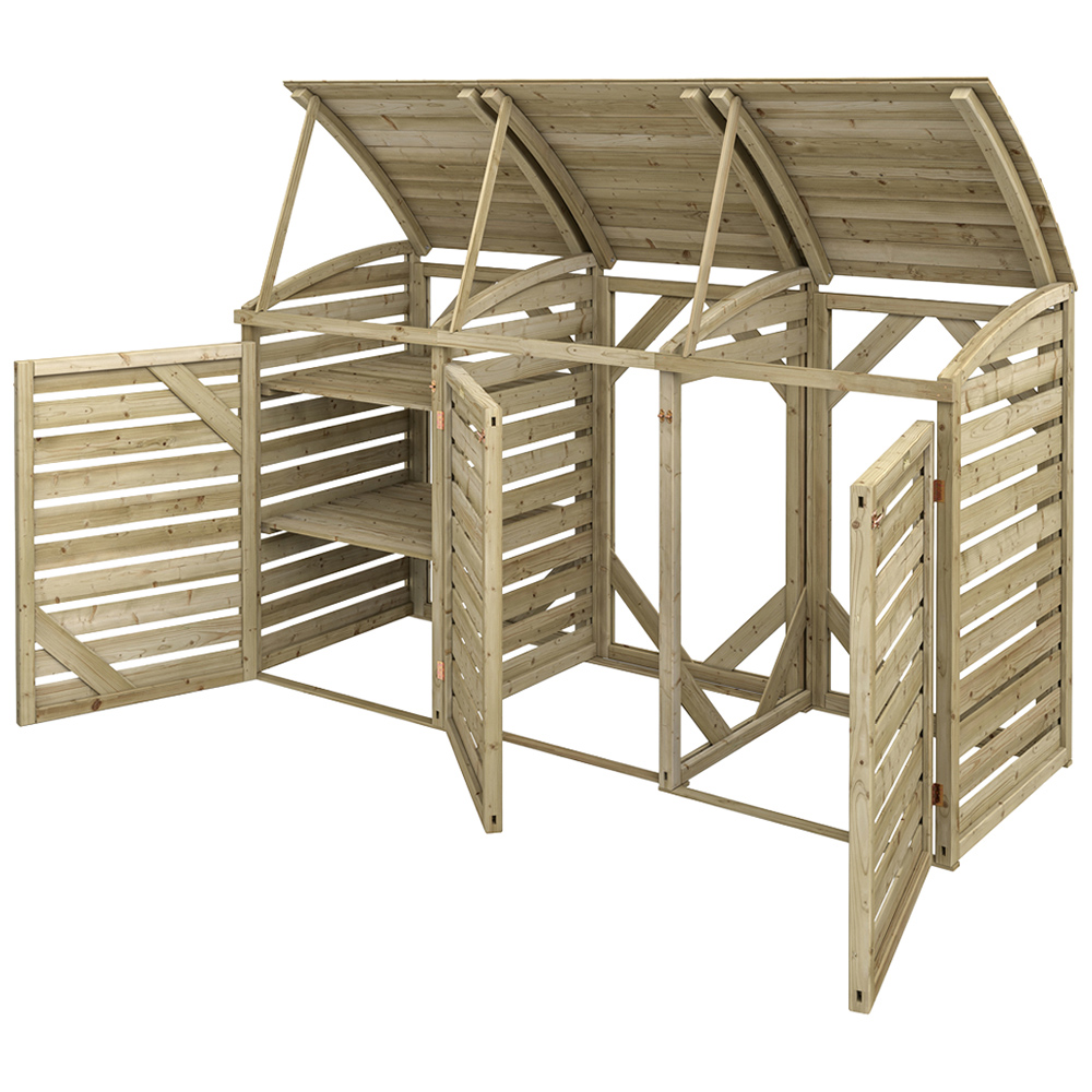 Rowlinson Double Bin Storage Unit with Box Store Image 4