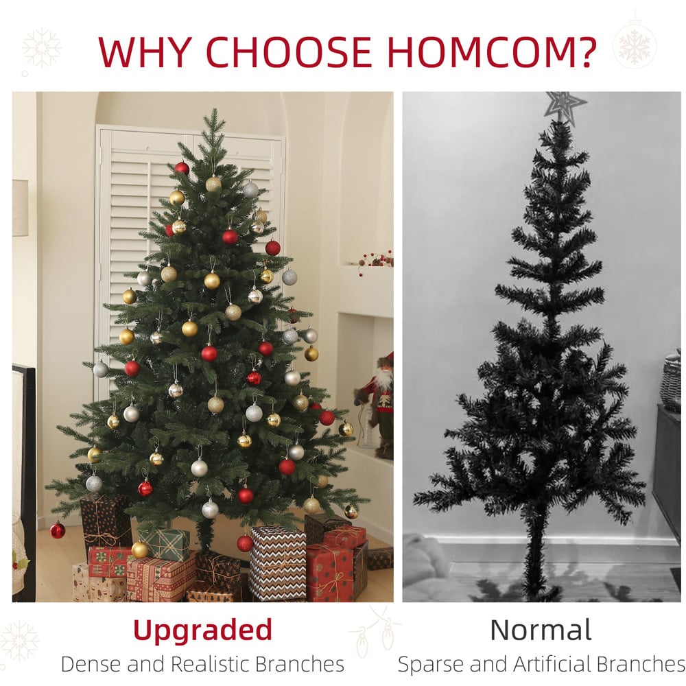 Everglow Green Artificial Spurce Christmas Tree 6ft Image 5