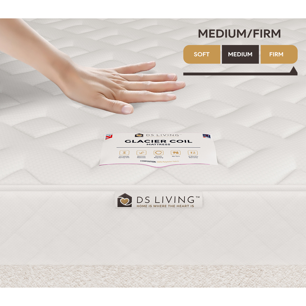 DS Living Glacier Bliss Single Gel Enhanced Bonnell Spring Mattress Image 5