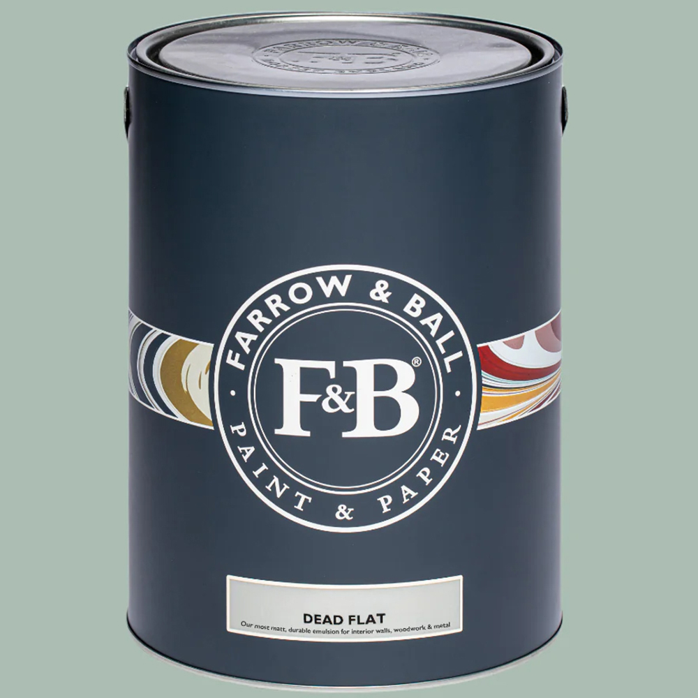Farrow & Ball Dead Flat Green Blue Matt Paint 5L Image 2