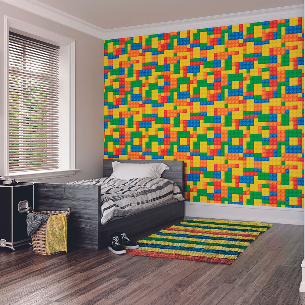 Origin Murals Toy Bricks Multicolour Wall Mural Image 3