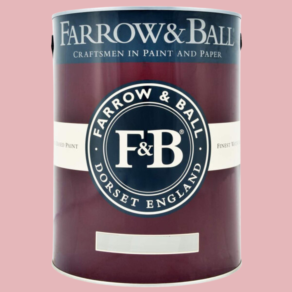 Farrow & Ball Interior Wood and Metal 278 Nancy's Blushes Flat Eggshell Paint 5L Image 2