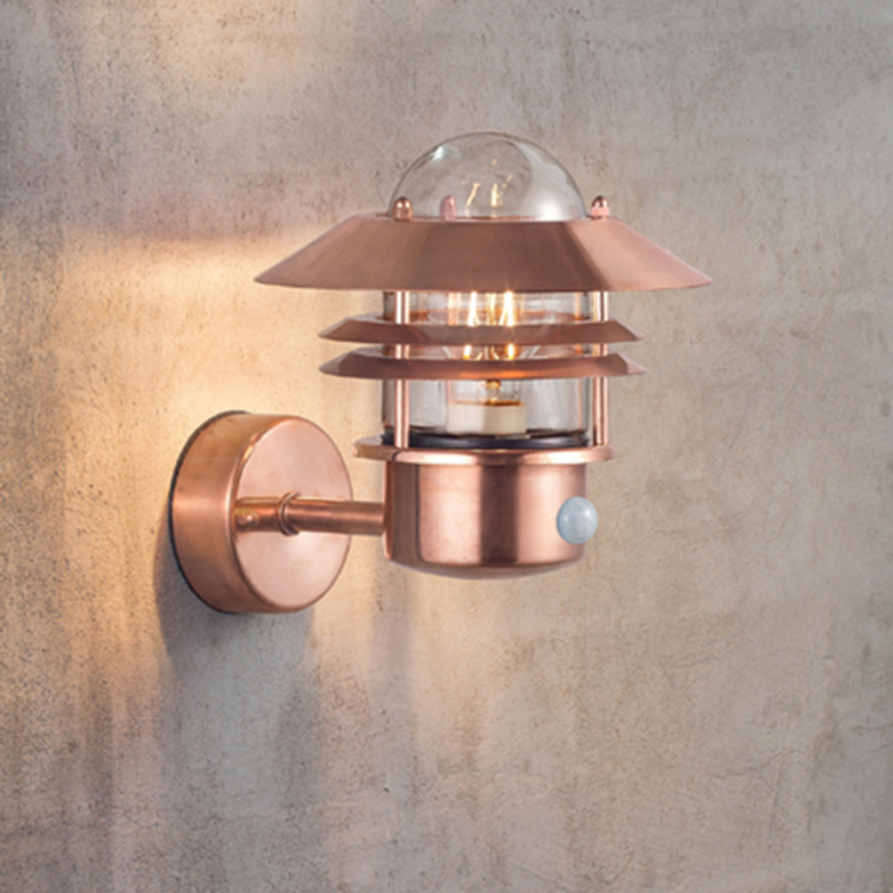 Nordlux Blokhus Copper Up Sensor Wall Light Image 2