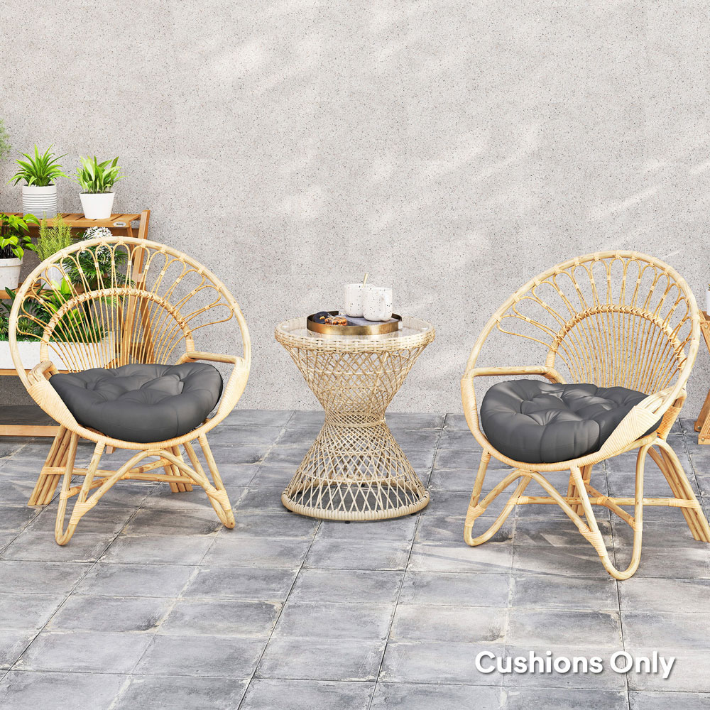 Outsunny Dark Grey Garden Seat Cushions 10 x 60cm 2 Pack  Image 5