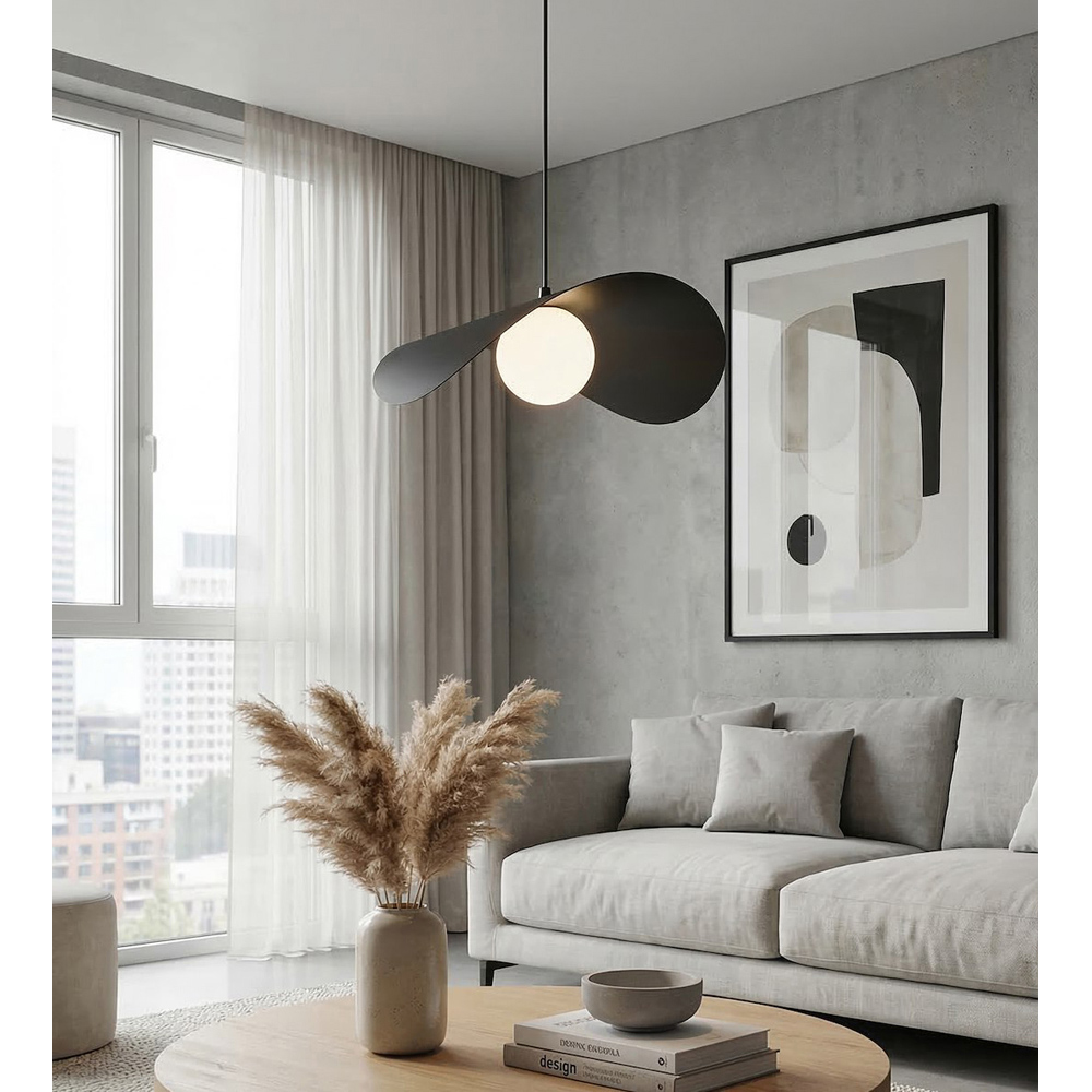 Emibig Ritual Black G9 Large Ceiling Pendant Light Image 7