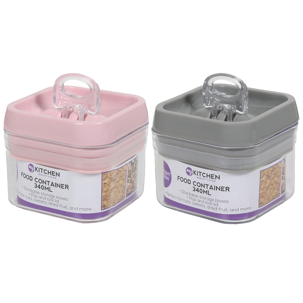 Single My Kitchen 340ml Airtight Food Container in Assorted styles Image 1