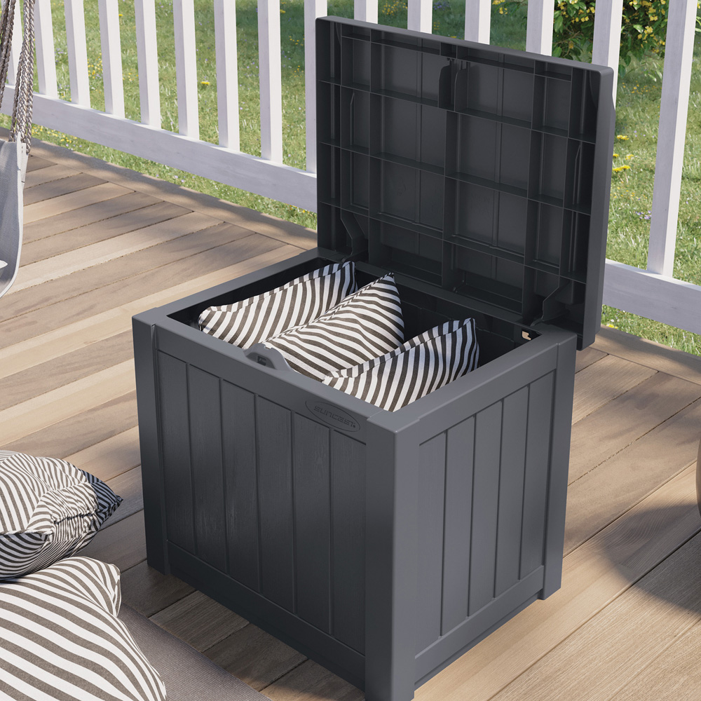 Suncast Florida 83L Cyberspace Grey Storage Box Image 3