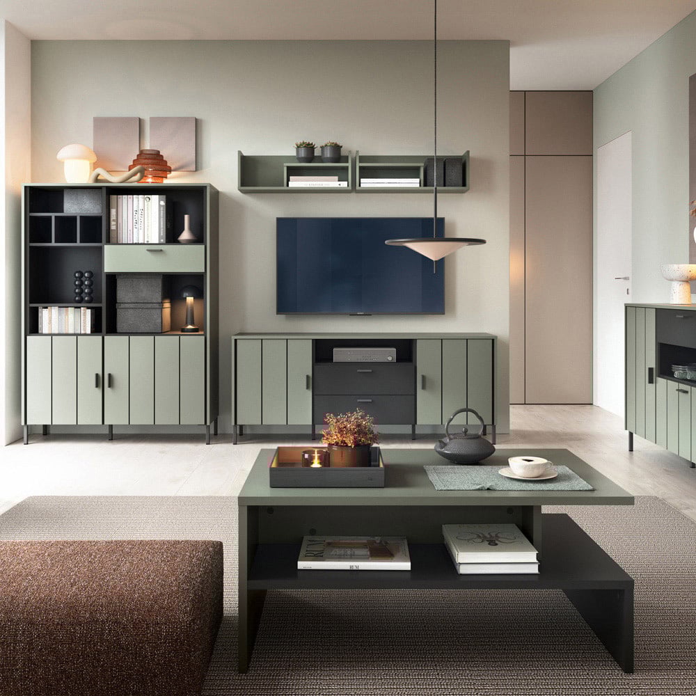 Furniture To Go Arundel 2 Shelf Green Coffee Table Image 4