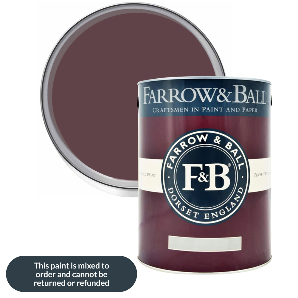 Farrow & Ball Modern Eggshell Brinjal Satin Paint 5L Image 1