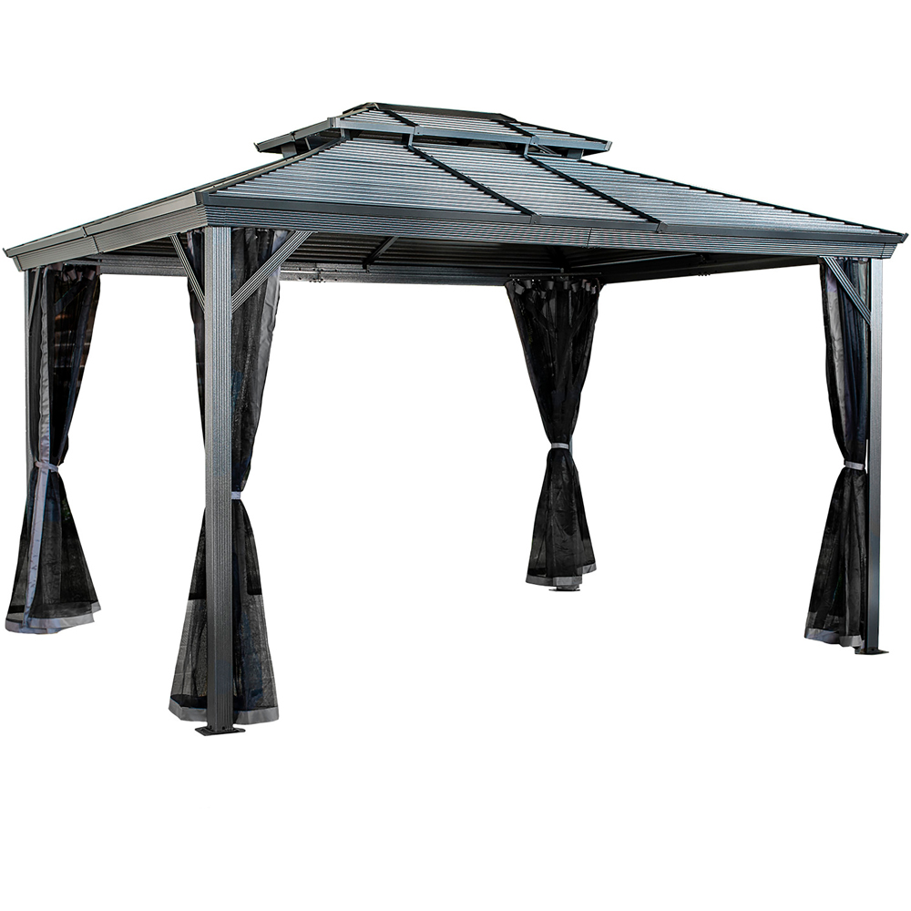 Sojag Ventura II 3 x 3.7m Grey Gazebo Image 2