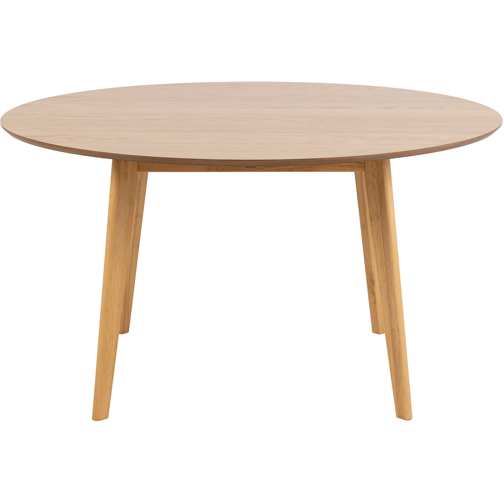 Florence Roxby 4 Seater Round Dining Table Oak Image 4