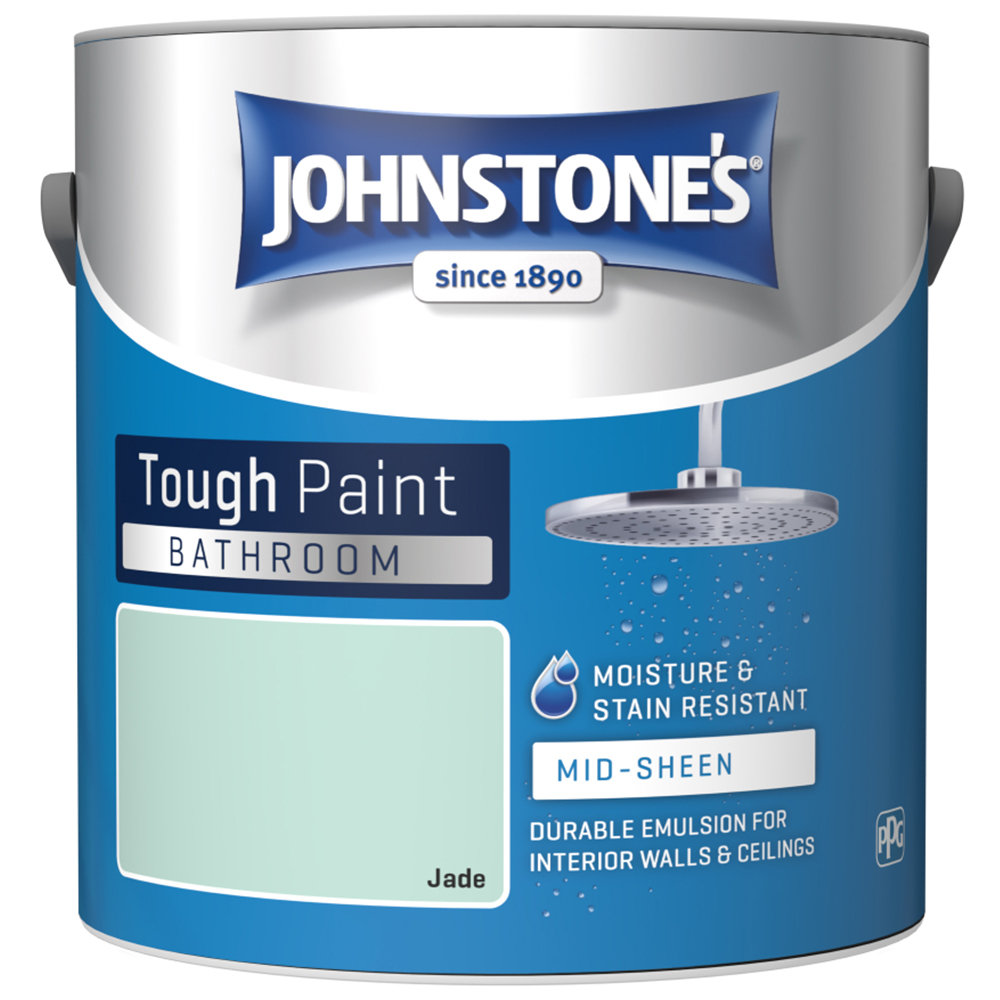 Johnstone's Bathroom Jade Mid Sheen Emulsion Paint 2.5L Image 2