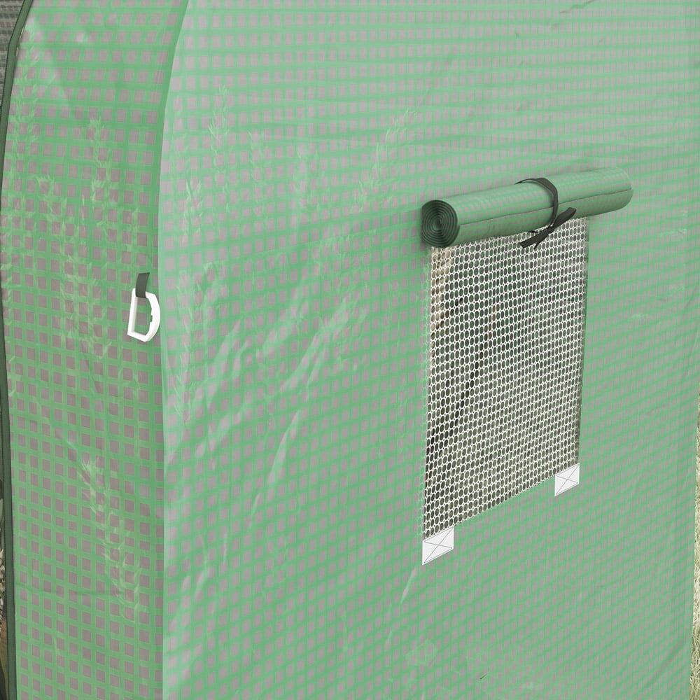 Outsunny Green PE 3 x 6ft Tomato Greenhouse Image 3