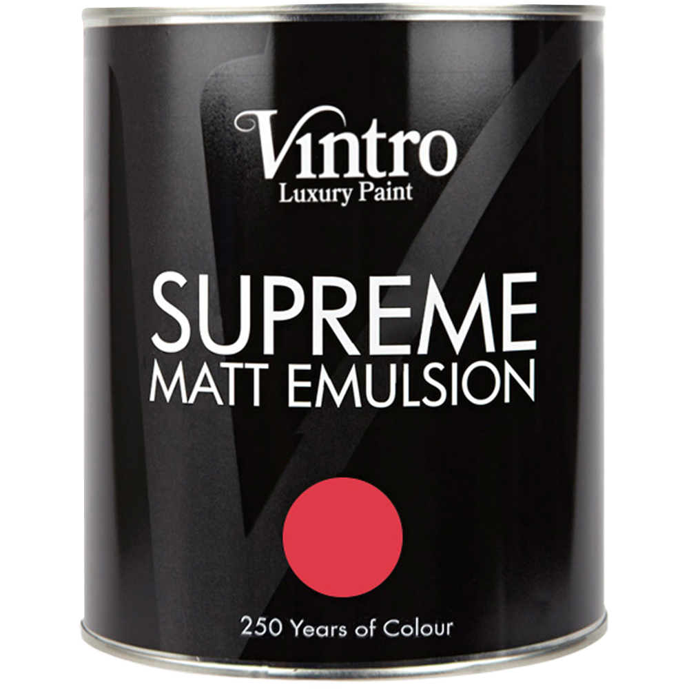 Vintro Paint Poppy Matt Emulsion Interior Paint 1L Image 2