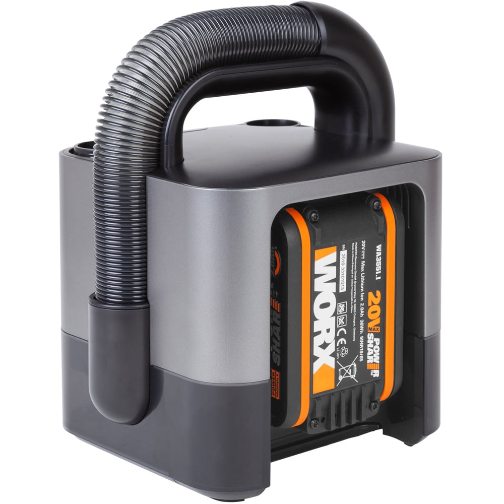 Worx WX030 Cordless Compact Vacuum Cleaner with Battery and Charger 20V Image 5