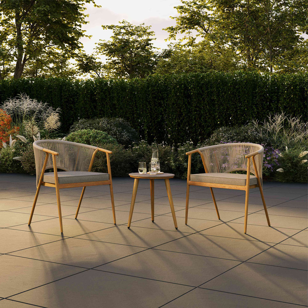Charles Bentley Almada 2 Seater Rope Weave Bistro Set Image 7