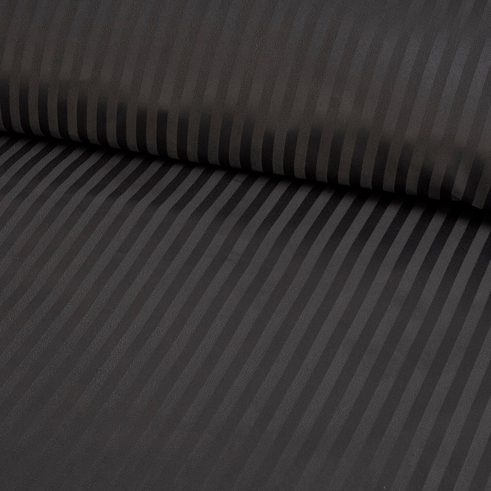 Pimlico Satin Stripe Duvet Set - Charcoal / Superking Image 4
