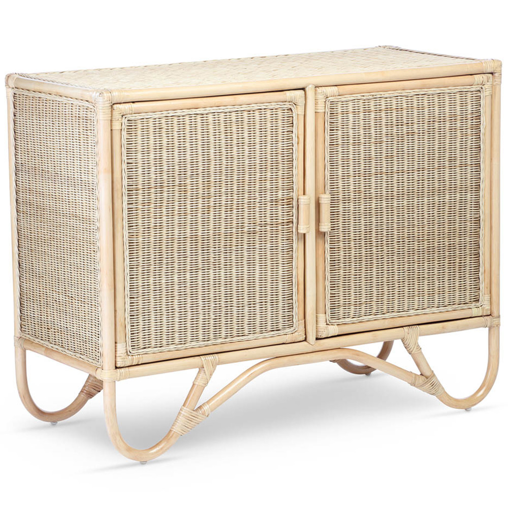 Desser 2 Door Natural Rattan Sideboard Image 2