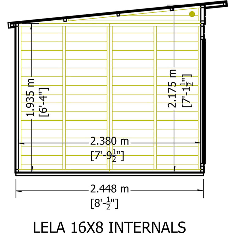 Shire Lela 16 x 8ft Double Door Summerhouse Image 8