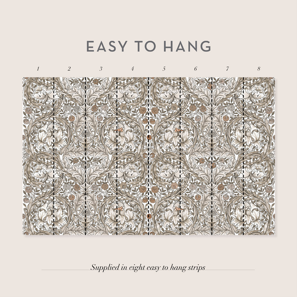 William Morris African Marigold Neutral Mural Image 3