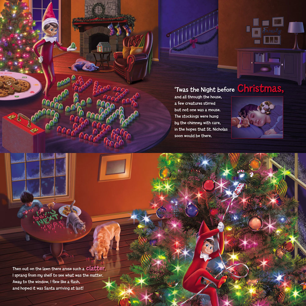 North Parode Chanda A. Bell Elf On The Shelf's Night Before Christmas Book Image 8