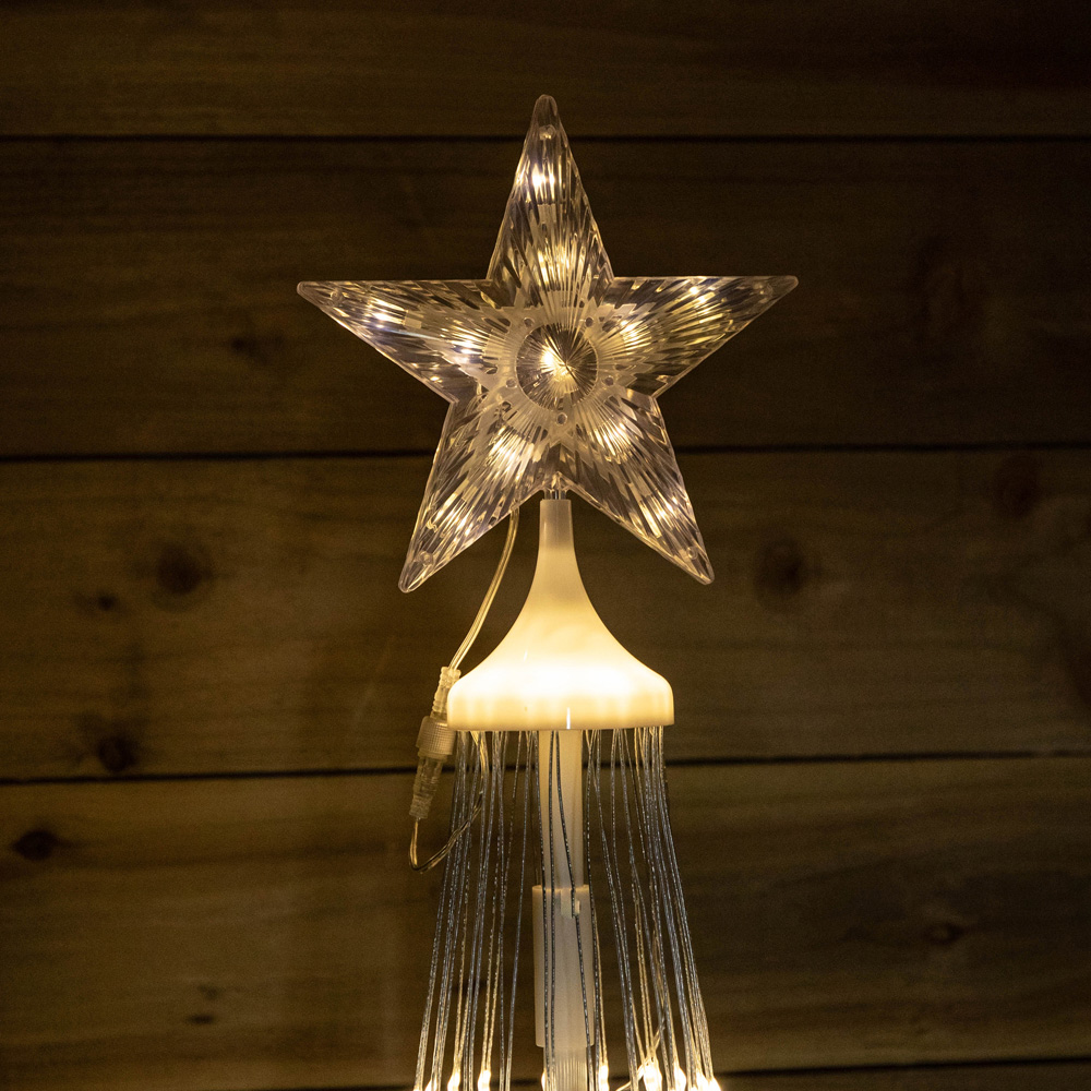 Samuel Alexander Warm White LED Light Up Christmas Cone Tree 4.4ft Image 2