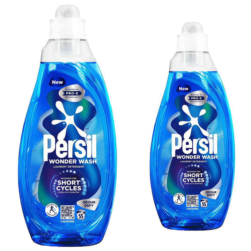 Persil Odour Defy Liquid Detergent 55 Washes 1.485L 2 Pack Image 1