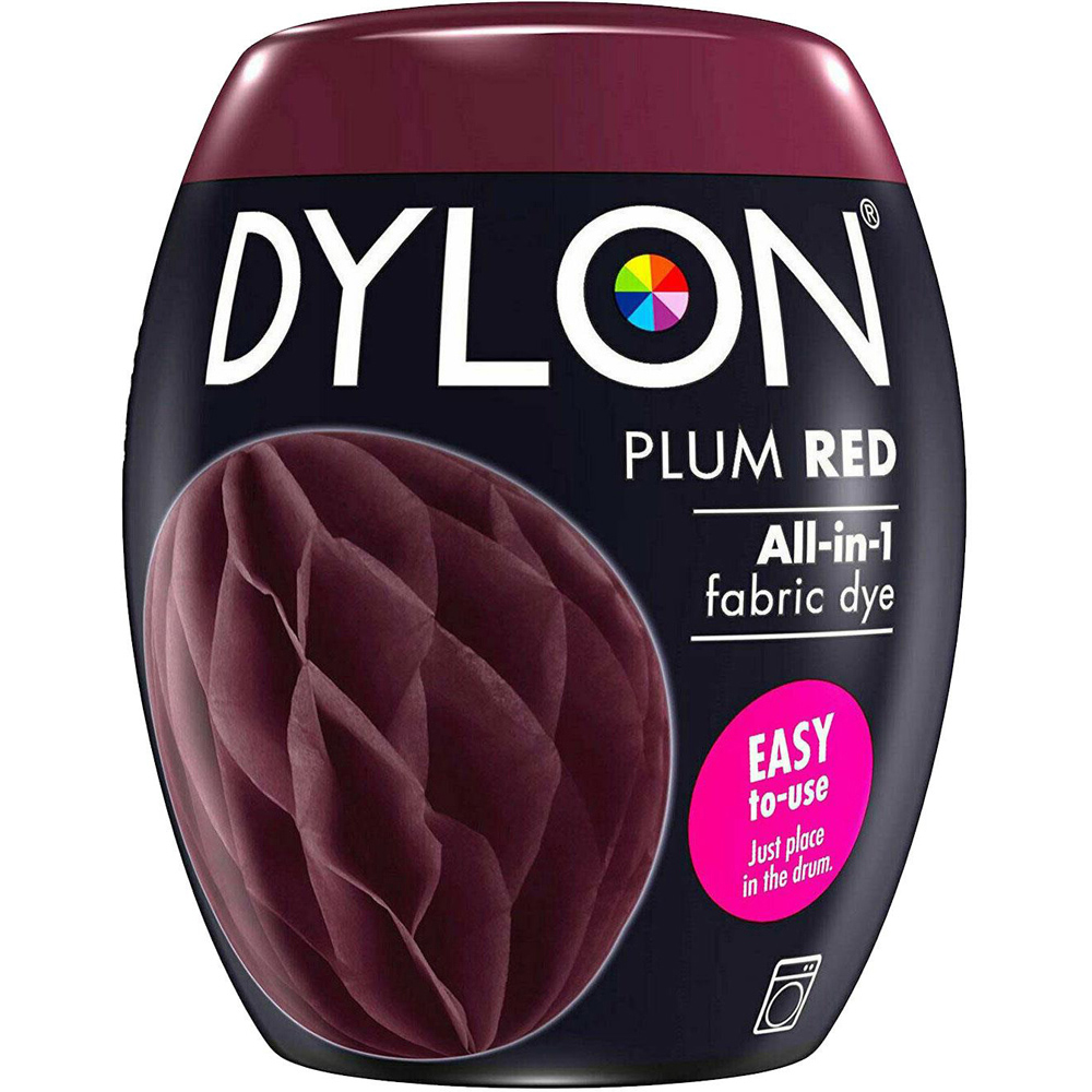 Dylon Plum Red Washing Machine Fabric Dye Pod 350g 2 Pack Image 2