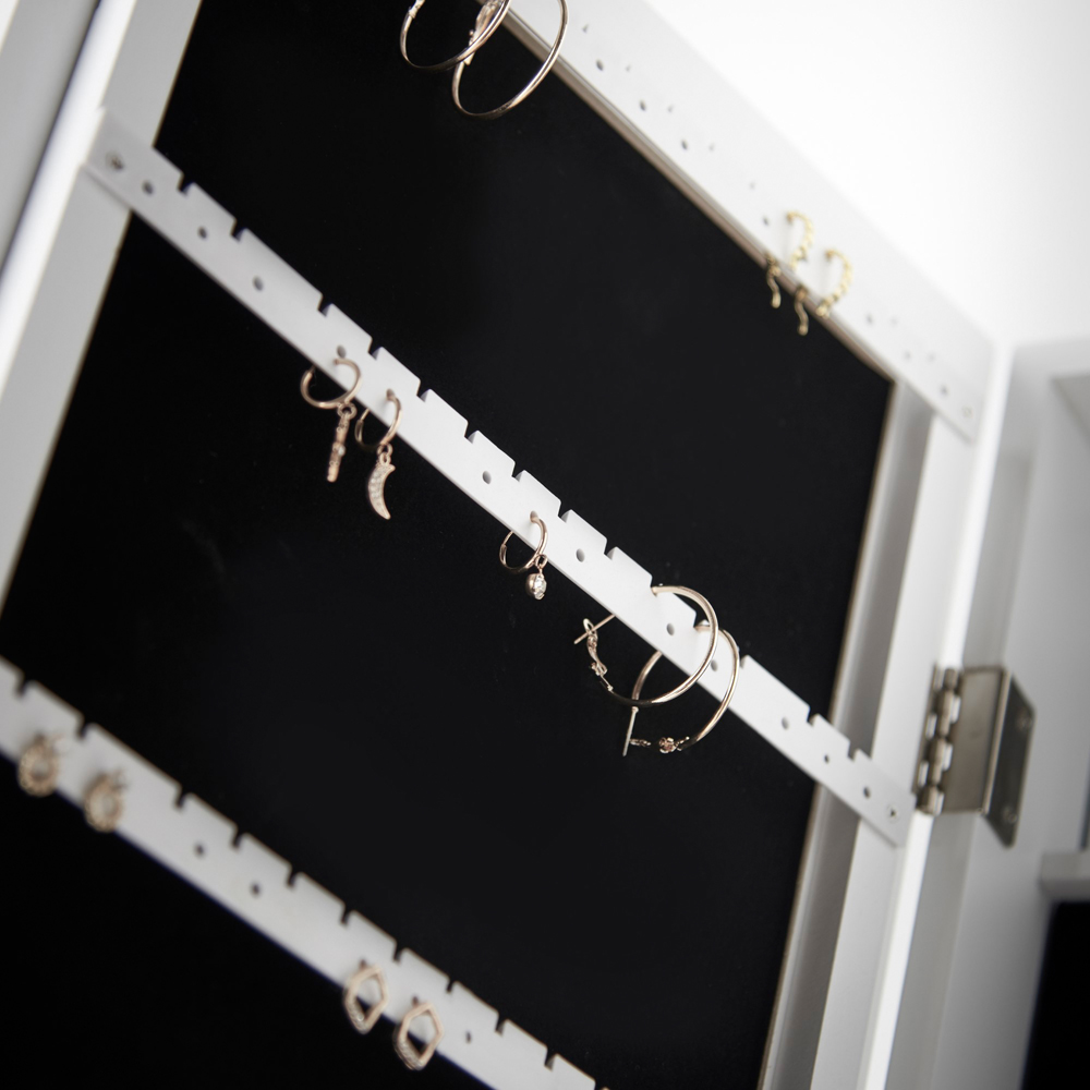 CARME Home Caitlyn Standing Full Length Jewellery Mirror Cabinet Image 4