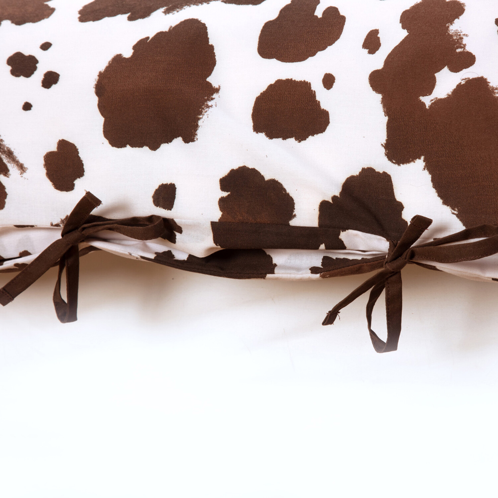 Cow Print Duvet Set Brown Double Image 5
