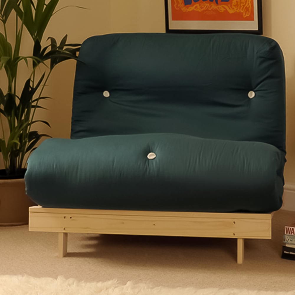 Brooklyn Double Sleeper Green Futon Base and Mattress Image 1